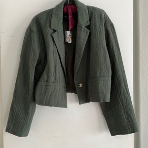 Madewell Drop Shoulder Cropped Blazer